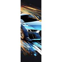 Lade das Bild in den Galerie-Viewer, Poster Blauer Sportwagen Digital Art Panorama Hoch