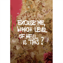 Lade das Bild in den Galerie-Viewer, Acrylglasbild Spruchbild Excuse Me Vintage Hochformat