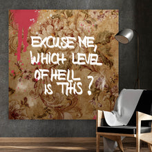 Lade das Bild in den Galerie-Viewer, Poster Spruchbild Excuse Me Vintage Quadrat