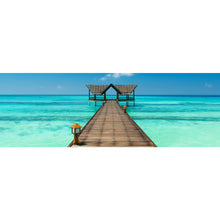 Lade das Bild in den Galerie-Viewer, Poster Steg auf den Malediven Panorama
