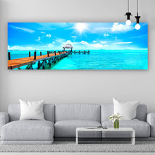 Lade das Bild in den Galerie-Viewer, Poster Steg ins karibische Meer Panorama