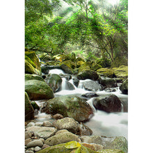 Lade das Bild in den Galerie-Viewer, Poster Steiniger Wasserfall Hochformat