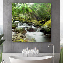 Lade das Bild in den Galerie-Viewer, Poster Steiniger Wasserfall Quadrat