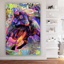 Lade das Bild in den Galerie-Viewer, Poster Stier Abstrakt Hochformat