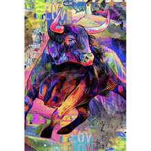Lade das Bild in den Galerie-Viewer, Poster Stier Abstrakt Hochformat