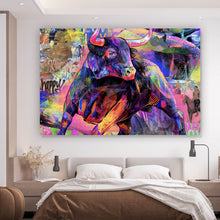 Lade das Bild in den Galerie-Viewer, Poster Stier Abstrakt Querformat