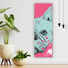 Lade das Bild in den Galerie-Viewer, Poster Französische Bulldogge Abstrakt Panorama Hoch