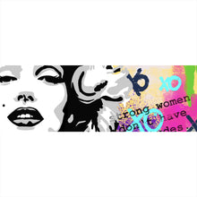 Lade das Bild in den Galerie-Viewer, Poster Strong Woman Pop Art Panorama