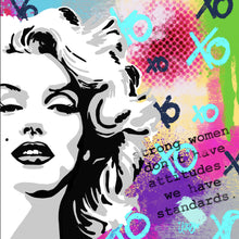 Lade das Bild in den Galerie-Viewer, Poster Strong Woman Pop Art Quadrat