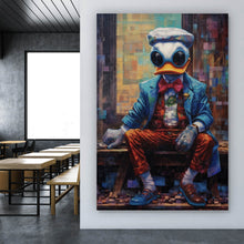 Lade das Bild in den Galerie-Viewer, Leinwandbild Stylischer Donald Digital Art Hochformat
