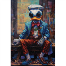 Lade das Bild in den Galerie-Viewer, Leinwandbild Stylischer Donald Digital Art Hochformat
