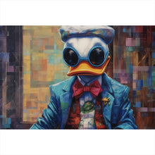 Lade das Bild in den Galerie-Viewer, Aluminiumbild Stylischer Donald Digital Art Querformat