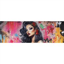 Lade das Bild in den Galerie-Viewer, Poster Südländische Burlesque Tänzerin Digital Art Panorama