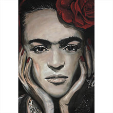 Lade das Bild in den Galerie-Viewer, Poster Südländische Frida Zeichenstil Hochformat