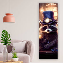 Lade das Bild in den Galerie-Viewer, Acrylglasbild Süßer kleiner Waschbär Panorama Hoch