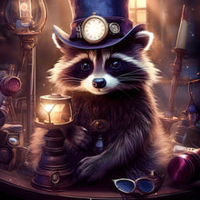 Lade das Bild in den Galerie-Viewer, Poster Süßer kleiner Waschbär Quadrat