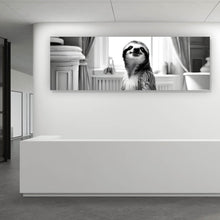 Lade das Bild in den Galerie-Viewer, Spannrahmenbild Süßes Faultier in der Wanne Panorama