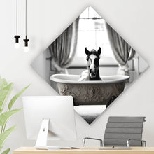 Lade das Bild in den Galerie-Viewer, Poster Süßes Pferd in der Wanne Raute