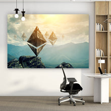 Lade das Bild in den Galerie-Viewer, Aluminiumbild gebürstet Surreale Felsen Querformat