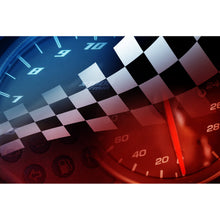 Lade das Bild in den Galerie-Viewer, Poster Tacho und Flagge Racing Hintergrund Querformat