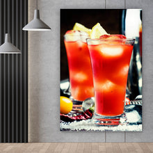 Lade das Bild in den Galerie-Viewer, Leinwandbild Take a Cocktail Hochformat