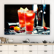 Lade das Bild in den Galerie-Viewer, Leinwandbild Take a Cocktail Querformat