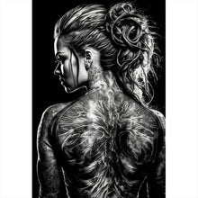 Lade das Bild in den Galerie-Viewer, Poster Tattoo Schönheit Digital Art Hochformat