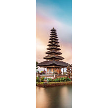 Lade das Bild in den Galerie-Viewer, Leinwandbild Tempel in Indonesien Panorama Hoch