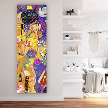 Lade das Bild in den Galerie-Viewer, Spannrahmenbild The Maiden Pop Art Panorama Hoch