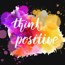 Lade das Bild in den Galerie-Viewer, Poster Think Positiv Quadrat