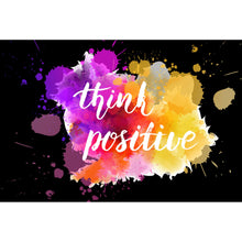 Lade das Bild in den Galerie-Viewer, Spannrahmenbild Think Positiv Querformat