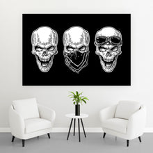 Lade das Bild in den Galerie-Viewer, Poster Three Skulls Querformat