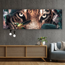 Lade das Bild in den Galerie-Viewer, Poster Tiger Floral Panorama
