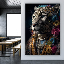 Lade das Bild in den Galerie-Viewer, Poster Tiger Portrait Digital Art Hochformat