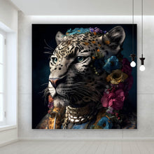 Lade das Bild in den Galerie-Viewer, Poster Tiger Portrait Digital Art Quadrat