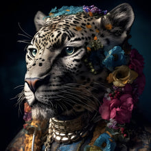 Lade das Bild in den Galerie-Viewer, Poster Tiger Portrait Digital Art Quadrat