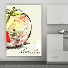 Lade das Bild in den Galerie-Viewer, Poster Tomate Abstrakt Hochformat