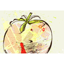 Lade das Bild in den Galerie-Viewer, Poster Tomate Abstrakt Querformat