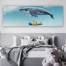Lade das Bild in den Galerie-Viewer, Poster Traum mit Wal Panorama