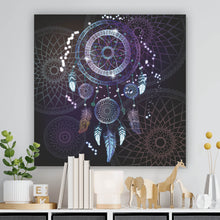 Lade das Bild in den Galerie-Viewer, Spannrahmenbild Traumfänger Digital Art Quadrat
