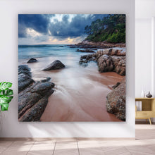 Lade das Bild in den Galerie-Viewer, Poster Tropical Beach Quadrat