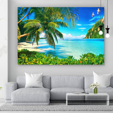 Lade das Bild in den Galerie-Viewer, Poster Tropische Bucht Querformat