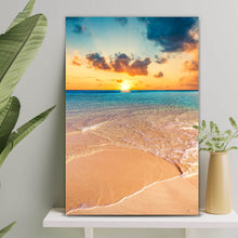 Lade das Bild in den Galerie-Viewer, Spannrahmenbild Tropischer Sandstrand Hochformat