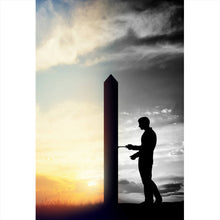 Lade das Bild in den Galerie-Viewer, Aluminiumbild Tür zu einer besseren Welt Hochformat