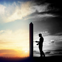 Lade das Bild in den Galerie-Viewer, Acrylglasbild Tür zu einer besseren Welt Quadrat