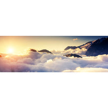 Lade das Bild in den Galerie-Viewer, Leinwandbild Über den Wolken Panorama