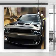 Lade das Bild in den Galerie-Viewer, Leinwandbild US Car in der Stadt von New York Quadrat