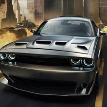 Lade das Bild in den Galerie-Viewer, Poster US Car in der Stadt von New York Quadrat