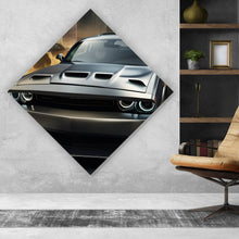Lade das Bild in den Galerie-Viewer, Acrylglasbild US Car in der Stadt von New York Raute