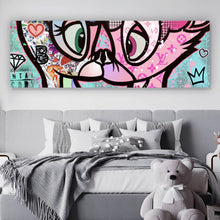 Lade das Bild in den Galerie-Viewer, Poster Verliebte Rehfiguren Pop Art Panorama